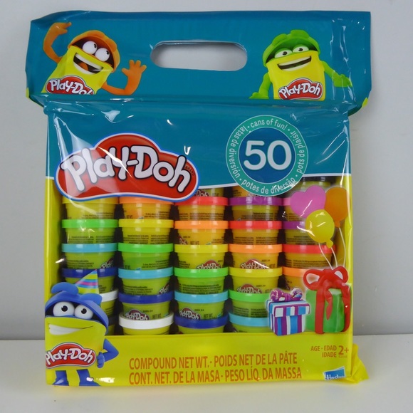 Hasbro Other - Play-Doh 50 Can Set of Fun Hasbto PlayDoh Modeling Clay Bundle NIB Gift Package